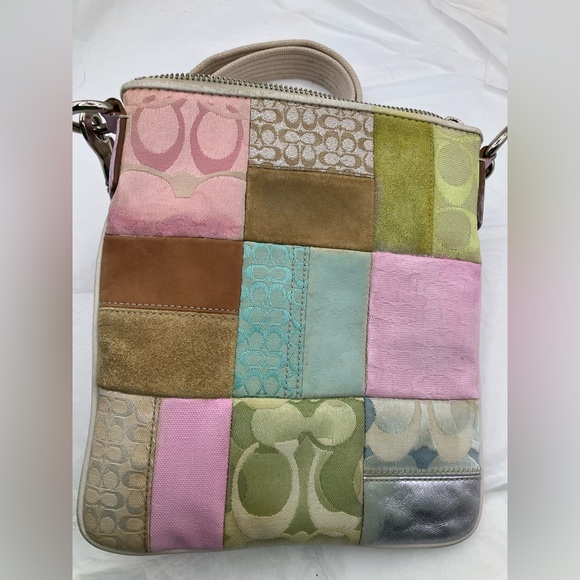 Coach Multicolor Patchwork Crossbody Bag vintage - Picture 5 of 6